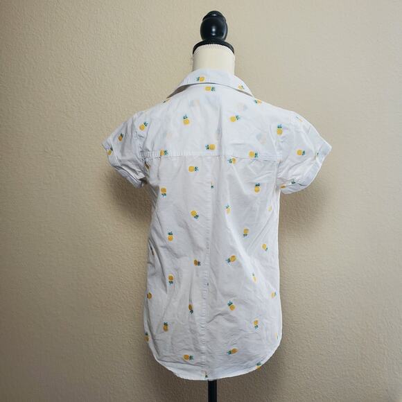 UnTuckIt Penny Pineapple Collared Blouse XS - Picture 3 of 8
